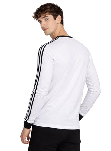 Image of ADRO Men's Full Sleeve T-Shirt Navy Grey Colorblock | Cotton Round Neck Casual Tshirt | Regular Fit Stylish T Shirt