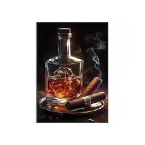Cigare à whisky décoration de salon et bar affiche moderne TONGYINLI 50x70cm