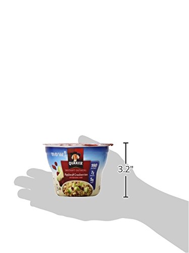 Quaker Instant Oatmeal Express Cups, Apples & Cranberries, 12 Count #TOP5