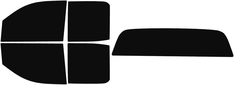 The Tint Effect Precut Window Tint Kit Compatible with Chevrolet Silverado 1500 Double Cab (2019-2026) 4th Generation (Includes: Front Door Window precuts in 45%) Automotive Film