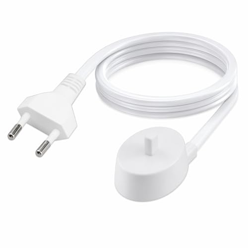 Cargador de cepillo de dientes eléctrico compatible con Oral-B 3757, base de recarga de inducción impermeable para iO3 iO4 iO5 iO6 Pro 1 2 3 Vitality Smart con cable de alimentación
