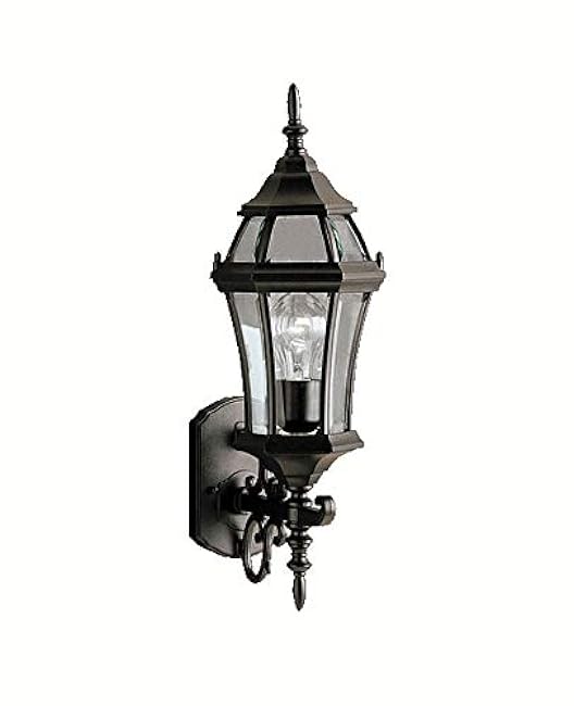 Kichler 9790BK, Townhouse Aluminum Outdoor Wall Sconce Lighting, 100 Watts, Black (Painted),30.5-Inch
