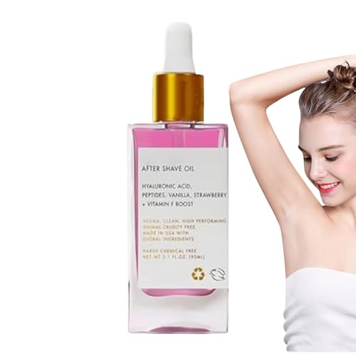 Aceite De Afeitado - 90 Ml Después Del Aceite D Afeitado | Loción Para Después Del Afeitad | Fórmula Hidratante Vainilla De Fresa Para Calmar La Piel, Eliminar Las Células Muertas Y Equilibrar La