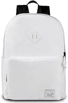 VASCHY Unisex School Backpack, Teenager School Backpack Ultralight Portable Backpack 15.6 Inches for Teenagers Adults Water Resistant College Backpack