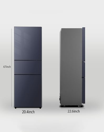 7.4 Cu.ft Fridge with Freezer,3 Door Compact Refrigerator with Adjustable Remove Shelves with Low Noise Adjustable Thermostat For Living Room, Dorm, Bedroom, Kitchen, Office - Image 3