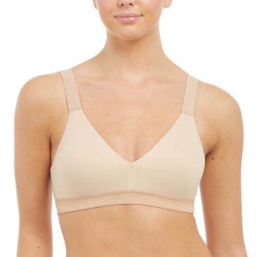 SPANX Smooth Bra-Llelujah! Lightly Lined Bralette - Wire-Free - Comfortable Support - Wireless Bra - Dig-Free Straps - Naked 2.0 - Small