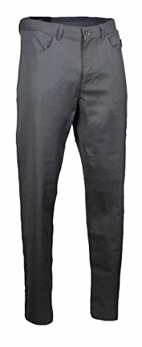 Calvin Klein Mens Textured Twill Cotton Casual Straight Fit Dress Pants (Castle Rock, 34W x 32L)