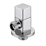 TEOYETTSF All Copper Hot and Cold Water Triangle Valve Thickened Water Stop Valve for Inlet and Outlet Water Bathroom Water Valve