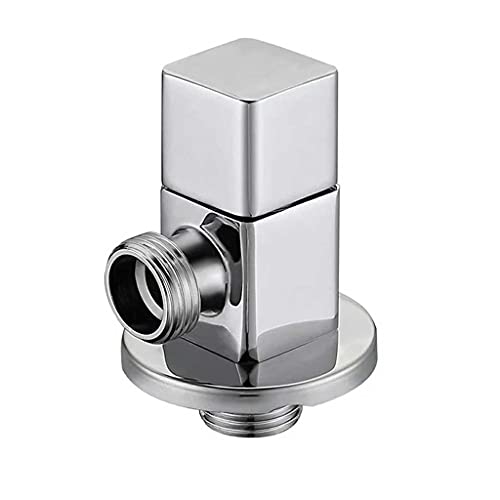 TEOYETTSF All Copper Hot and Cold Water Triangle Valve Thickened Water Stop Valve for Inlet and Outlet Water Bathroom Water Valve