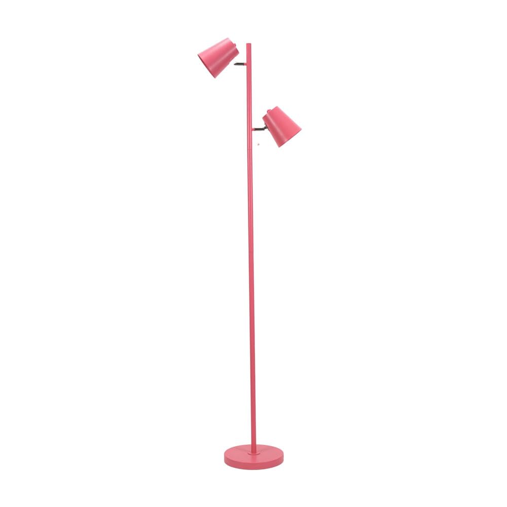 ValueLights | Pink Metal 2 Way Standing Floor Lamp | Floor Lamps & Torchieres, Home Décor & Improvement Essential