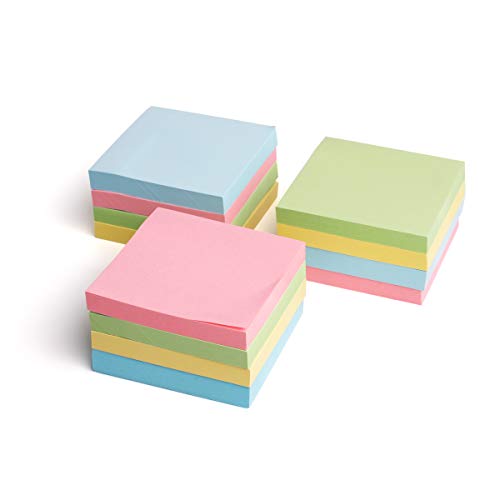 Chillyfar Sticky Notes 3x3 inch Self-Stick Pads 12 Pads/Pack 100 Sheets/Pad Total 1200 Sheets
