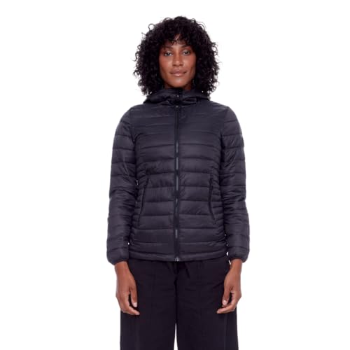 ALPINE NORTH Yoho Women’s Vegan Down Packable Puffer-Lightweight, Weather-Resistant Jacket With Hood For Women with Carry Bag