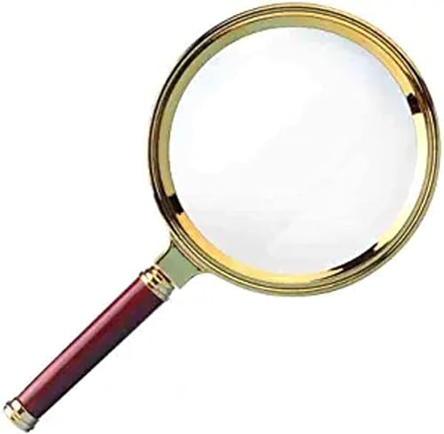 Image of Amazon Brand - Umi 3X High Power Antique Handheld Magnifier Magnifying Glass 80Mm