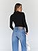 Trendy Queen Women's Turtleneck Long Sleeve Shirts Fall Fashion BasicThermal Underwear Tops Winter Clothes 2025 Black M