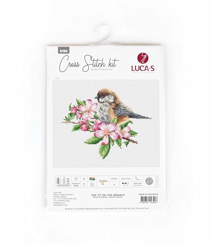 Image of Luca-S Cross Stitch Kit B1194 The tit on the Branch