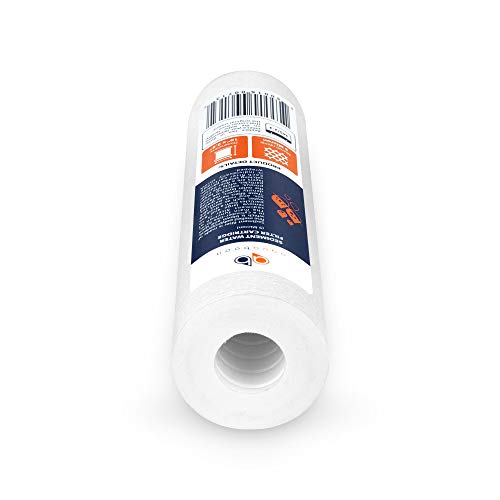 Aquaboon Replacement Water Filter Set Of 1 Carbon And 1 Sediment 10" X 2.5", 5 Micron 10 Inch Cartridges, Compatible With Dwc30001, Wfpfc8002, Fxwtc, Whef-Whwc, Whkf-Whwc, Pentek Dgd, Rfc #TOP6