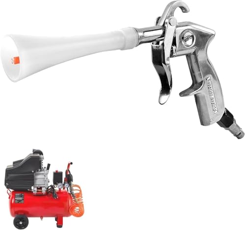 Pistola Aire Comprimido, 6-9,2 Bar Pistola de Aire para Compresor, Alta Presión Limpieza Pistola de Aire Comprimido, para Limpiar Coches, Suelos y Techos