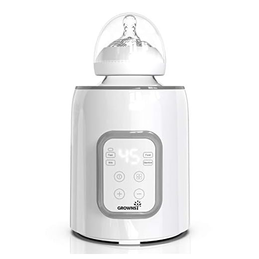 Calienta Biberones, esterilizador 5 en 1 con temporizador Calentador de alimentos para bebés y descongelador Calentador, sin BPA