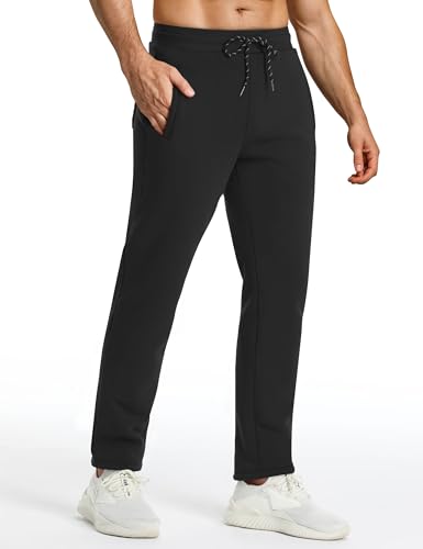 FASKUNOIE Men's Winter Fleece Pants Heavyweight Warm Sherpa Lined Sweatpants Running Jogger Pants with Pockets3
