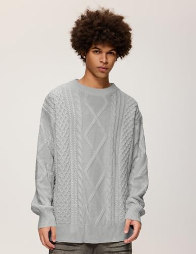 Aelfric Eden Cable Knit Sweater Men Oversized Rory Gilmore Crewneck Knitted Sweater Pullover 2024 Vintage Fall Sweaters Tops2