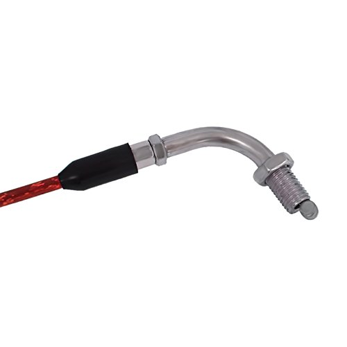 Image of 59 inch Clutch Cable Line and 51 inch Gas Throttle Cable for 2 Stroke 49cc 50cc 60cc 80cc 100cc Motorized Bicycle Push Bike Parts Red