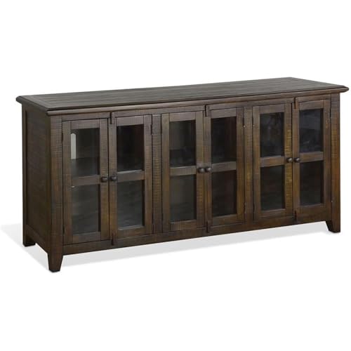 Sunny Designs 70' Wood TV Cabinet for TVs up to 80' in Tobacco Leaf