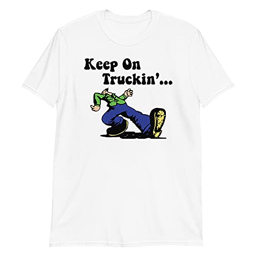 Vintage Keep on Truckin' Retro 1970's T-Shirt White