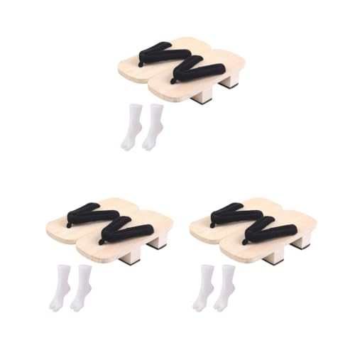 Geta japonais sabots en bois noir taille 40 pour voyage quotidien et plage
