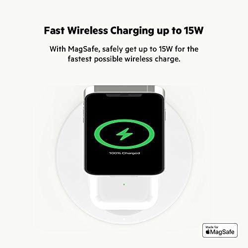 Belkin MagSafe 2 in 1 Wireless Charging Stand, Fast Charger (Renewed) - image 5