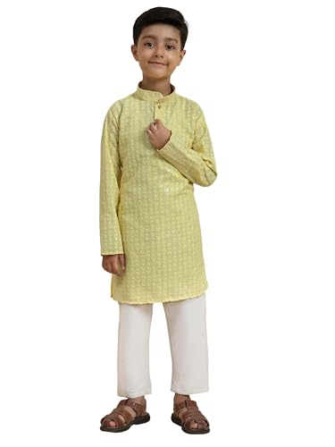 Image of Pro-Ethic Style Developer Boys Cotton Kurta Pajama For Kid's Ethnic Wear | Cotton Kurta Pajama (S-227)