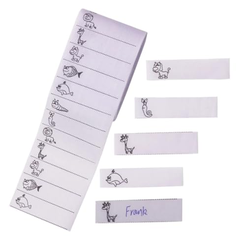 Etiquetas con Nombre para Ropa, 100 Piezas Etiquetas de Ropa, Escribible Etiquetas de Nombre de Planchar de Tela,Lavables Etiqueta Personalizadas