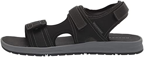 Rockport Men's Lucky Bay Sport 3 Strap Sandal, Black NBK, 10.5 | Image 7