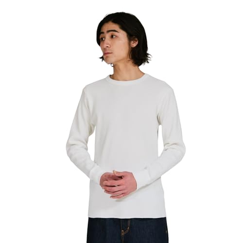 [ヘインズ] ロングTシャツ 長袖 綿100％ Cotton USA クルーネックロングスリーブ アンダーウェアメンズ HM4-Y203