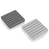 Sweet Elegance Water Absorbent Diatomite Set of 2 Coaster Coasters Rectangle Grooved Design Water Absorbing Coaster Non-silp Desk Durable Cup Mats Table Ornament Decorations for Home Festival