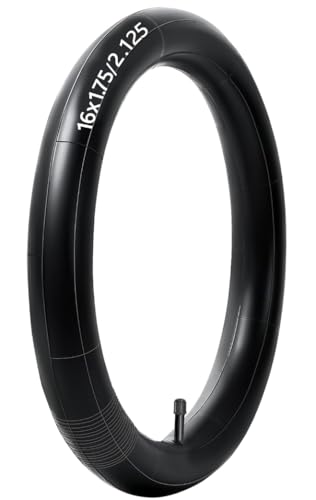 GYL 16x2.125 Bike Tube, 16 inch Thickened Bicycle Tube, 16'' Butyl Rubber Inner Tube Compatible with 16 x 1.75 16x1.90 16 x 1.95 16x2.0 16 x 2.10 16 x 2.125 Bike Tire Tubes