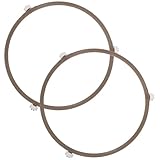 OSALADI 2 Stück Mikrowellen Drehteller Ersatzhalterung aus Robustem Kunststoff mit Rollenring für Runde Glasteller Kompatibel mit Mikrowellen und Backofen Zubehör