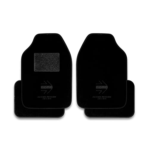 Tapis de voiture Momo MOMLCM4BKBK noir jeu complet 4 pièces
