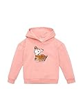 Hoodie mit Print auf der Vorderseite und leichten Puffärmeln