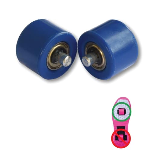 Ruedas de repuesto delanteras para zapatillas deportivas con dos ruedas. 2 unidades. Azul