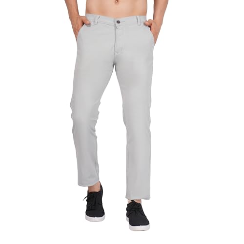 Image of Men's Regular Fit Linen Trousers | Slim Fit Lightweight Casual Pants | Stylish Dress Pants for Office or Travel | Premium Luxury Linen Trouser Pant with Breathable Comfort