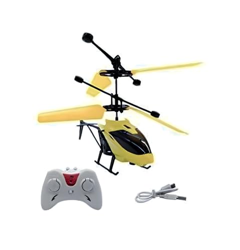 SB Shourya Biz Remote Control Helicopter and Hand Sensor Charging Helicopter with 3D Lights Toy for Kids, Yellow and Multicolour (Indoor and Outdoor Flying) (B0DFHL6D3D) Amazon Price History, Amazon Price Tracker