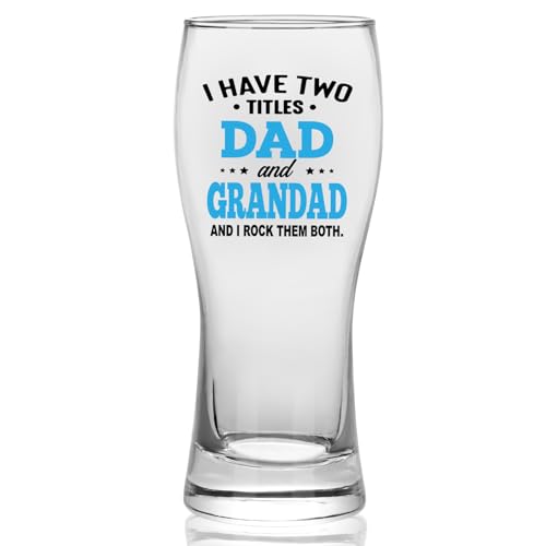 Joymaking Beer Glass Father Gifts from Daughter Grandad Gifts Dad Birthday Gifts Glass 460ml