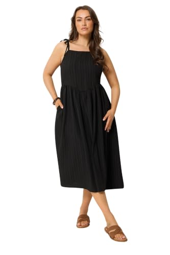 Image of Yours Curve Strappy Dress - Women's - Plus Size Curve Black