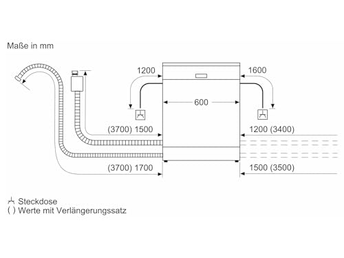 Neff S155EVX04E, N 50, Smart Lavastoviglie Completamente Integrata 60 Cm, Cassetto Portaposate, Sistema Di Cestello Flex Ii, Programma Preferito, Forte Capacità Di Pulizia, Apertura Automatica Della - 8