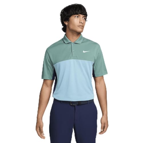 Nike Victory+ Men's Dri-FIT Golf Polo (Bicoastal/Midnight Navy/Denim, FQ1114-361), Bicoastal/Midnight Navy/Denim, Medium