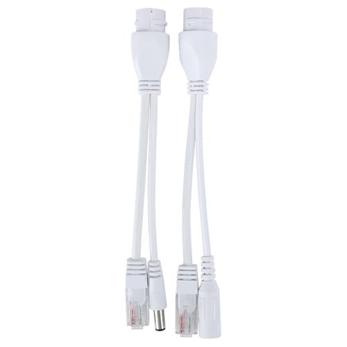 12V POE Splitter IEEE 802.3af Adaptador DC 12V Injector para cámaras IP y puntos de acceso sin PoE (Blanco) miniatura 7