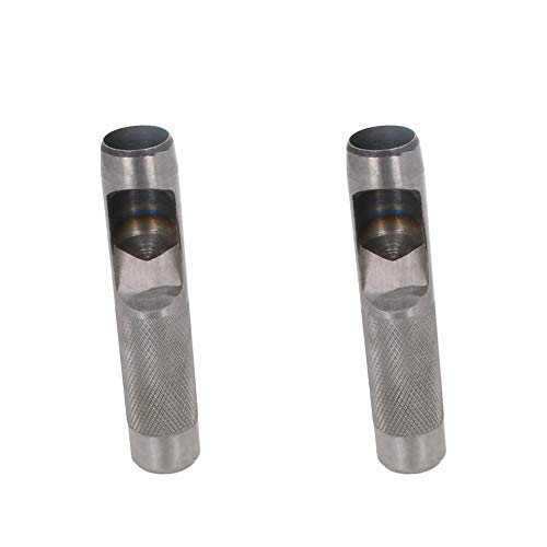 Utoolmart 穴あけポンチ 皮抜きポンチ 中空パンチャー ハトメ抜き 2本入り 直径17mm 全長100mm 炭素鋼製 ポンチセット ポンチ 中空 打ち具 パンチ ベルト 中空パンチセット 道具 DIYツール 財布 レザー 作業用