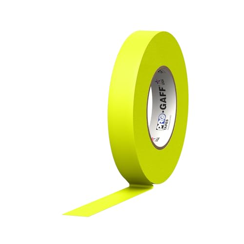 1' Width ProTapes Pro Gaff Premium Matte Cloth Gaffer's Tape With Rubber Adhesive, 50 yds Length x...