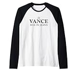 JD Vance Ski In Jeans Vermont Protest Raglan