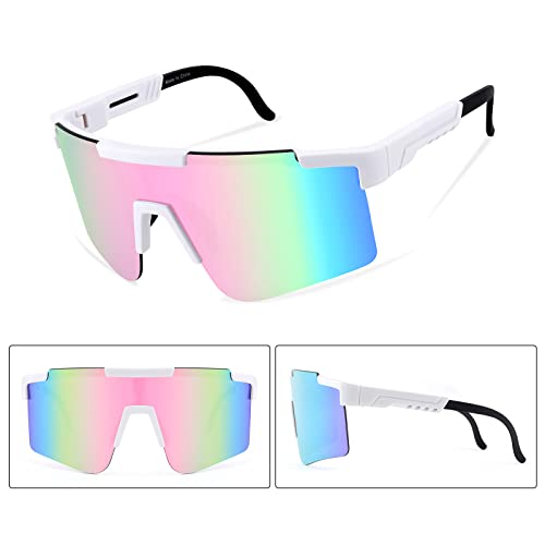 Feisedy Cycling Sports Sunglasses Wraparound Adjustable Legs Visor For Men Women Outdoor Shield B2837 #TOP6